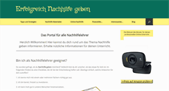 Desktop Screenshot of nachhilfe-geben.com